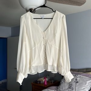 Blouse - Nine West , size Large, cream color